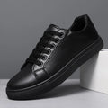 Hot Men's Casual Shoes Leather Sneakers Fashion White Black Male Vulcanized Shoes Non-slip Soft Men Shoes Lightweight Flat Shoe