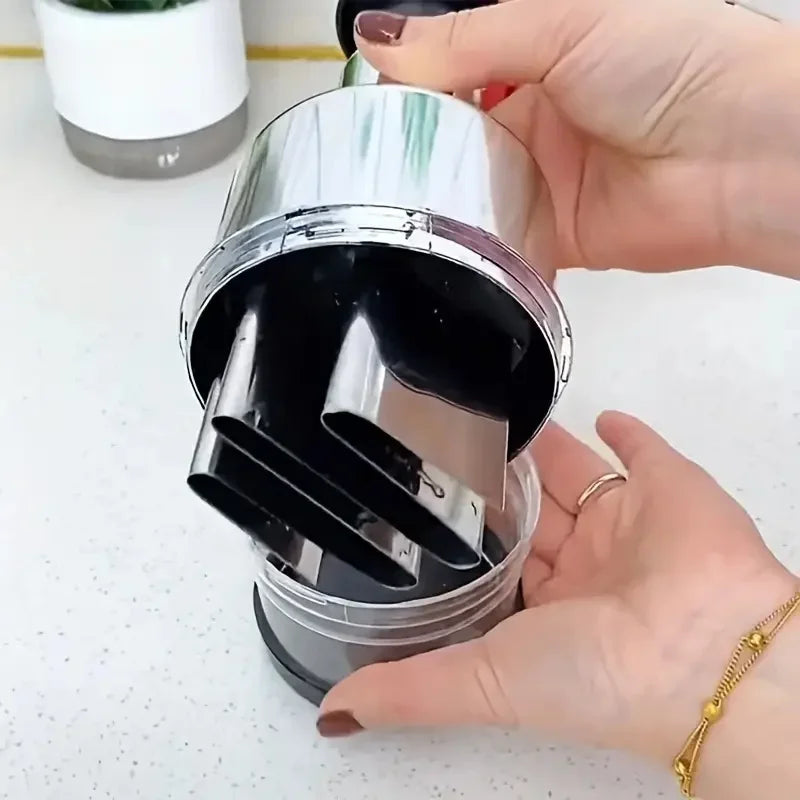 Manual Garlic Chopper Crusher - Handheld Vegetable & Herb Pressing Slicer for Kitchen Cooking Gadgets