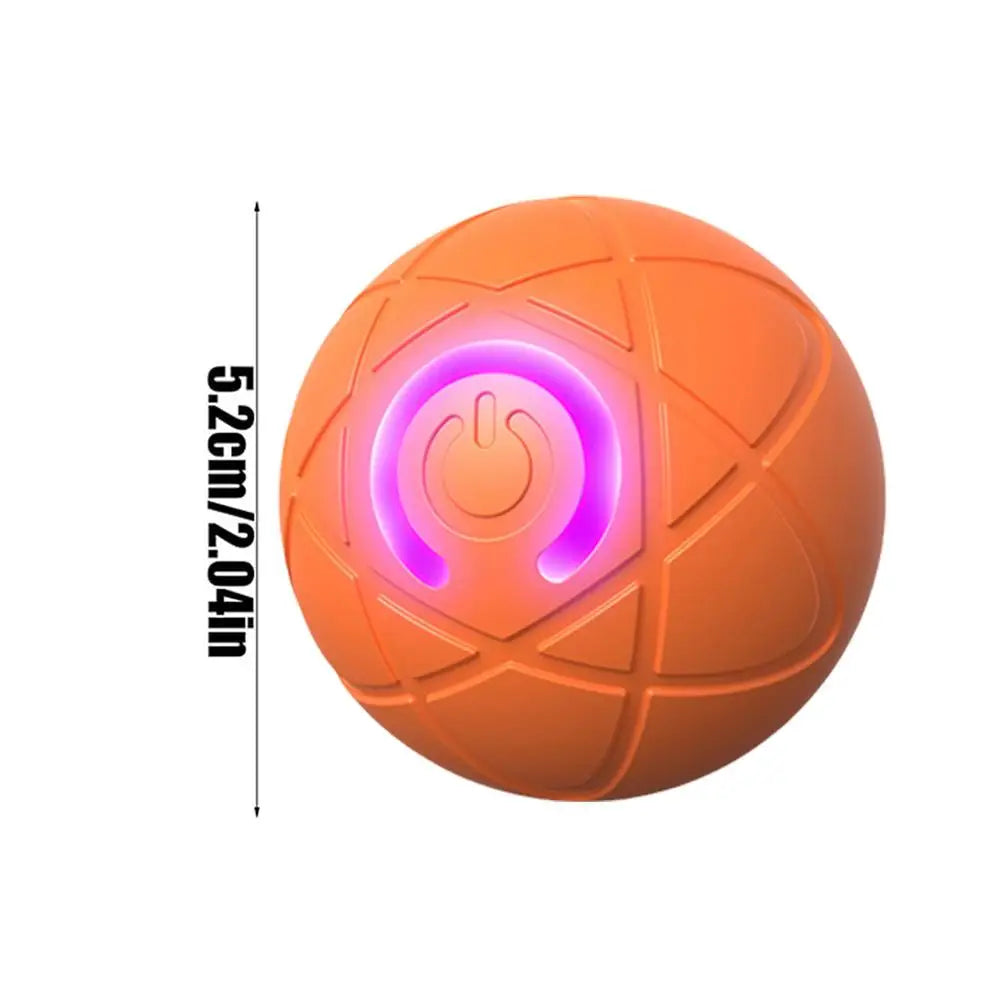 Electric Rolling Ball Dog Toy Vibrating Rolling Puppy Ball Smart Interactive Pet Toy Ball with LED Light USB Charging Rolling