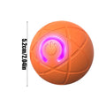 Electric Rolling Ball Dog Toy Vibrating Rolling Puppy Ball Smart Interactive Pet Toy Ball with LED Light USB Charging Rolling