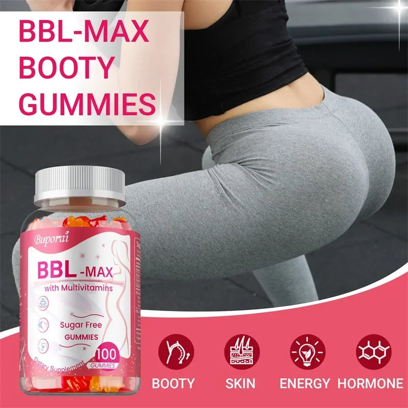 BBL -MAX Gummies - Helps Lift and Maintain Body Shape, Lifts and Tightens, Shapes The Buttocks