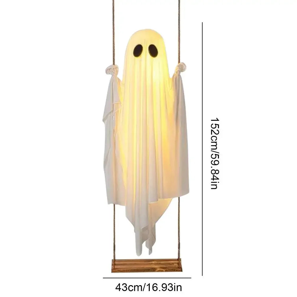 5ft Halloween Ghost Decor Large Spooky Cute Horror Ghost Porch Decor Outdoor For Yard Garden Porch Patio Lawn Pathway Tree Front