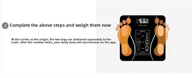 Rechargeable Smart Electronics Body Weighing & Fat Scale A Must-have Body Scale for Bathroom Home Gift for Weight Loss Exercises