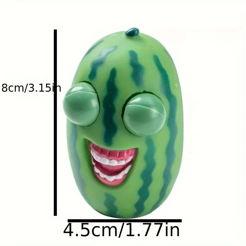 Funny Watermelon Pop Out Eyes Squishy Fidget Toys Anti-Stress Balls Fidget Vent Squeeze Stare Prank Toy Kids Birthday Gifts