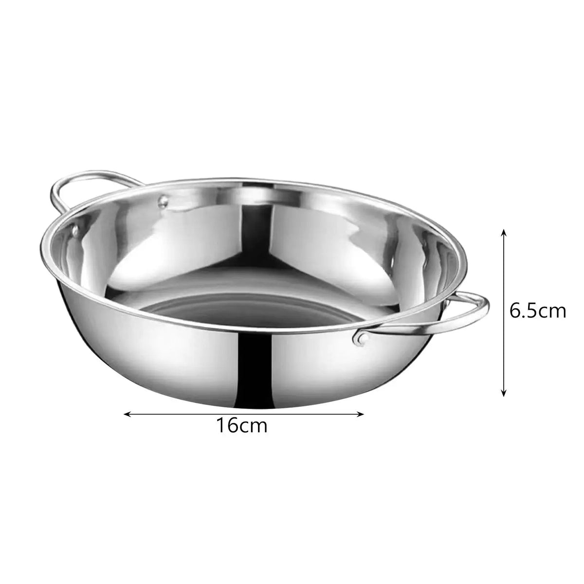Stainless Steel Hot Pot for Induction Cooker Shabu Shabu Pot Kitchen Cookware for Thanksgiving Celebrations Kitchen Barbecue