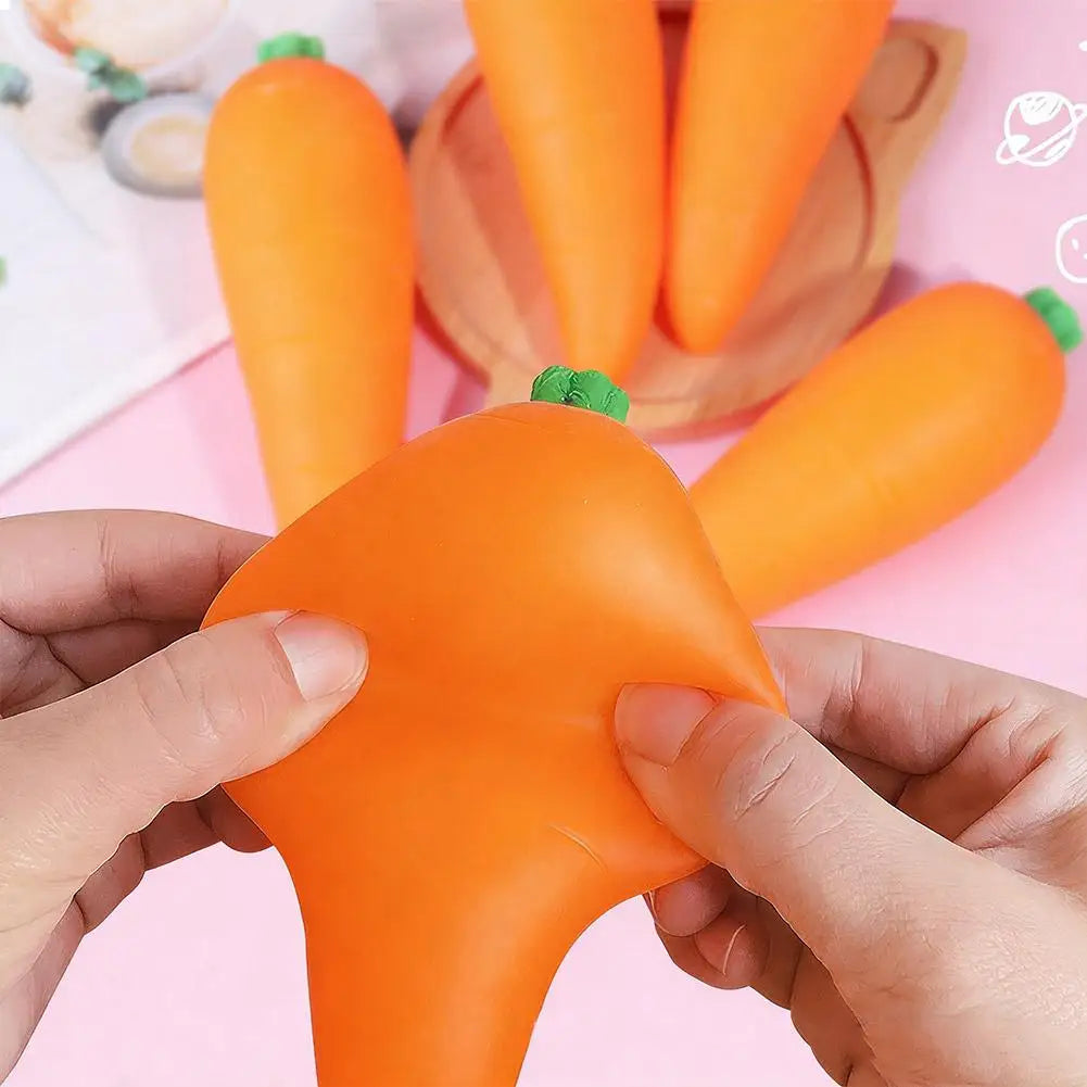 Giant Vegetable Squishy Toys Dumpling Sausage Carrot Stress Relief Sensory Fidget Toys for Kids Teens Adults
