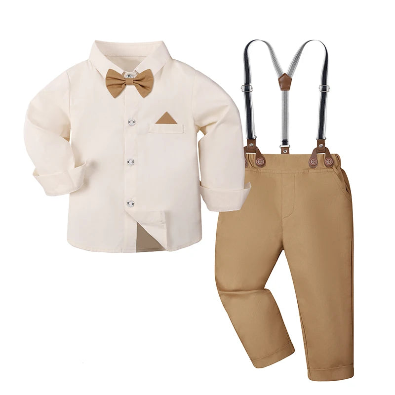 Baby Boy Clothes Toddler Wedding Outfit Set Kid Easter Church Suit Infant Chrimas Halloween Xmas Formal Birthday Party Gift 6PCS