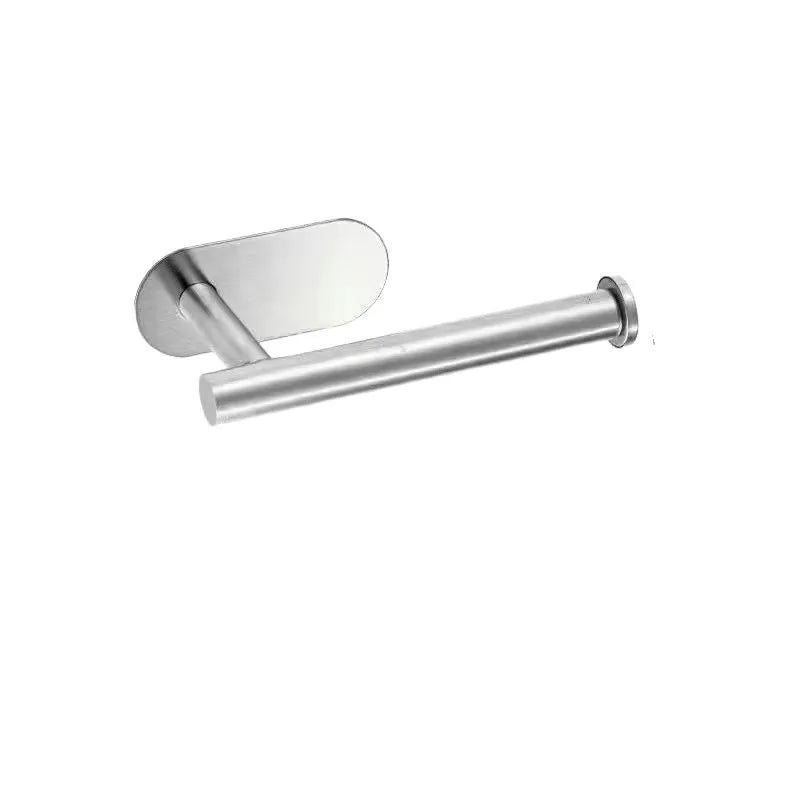 Homefish Stainless Steel Self Adhesive No Drill Toilet Roll Holder Bathroom Kitchen Tissue Holder