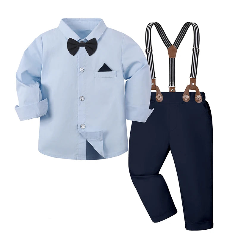 Baby Boy Clothes Toddler Wedding Outfit Set Kid Easter Church Suit Infant Chrimas Halloween Xmas Formal Birthday Party Gift 6PCS
