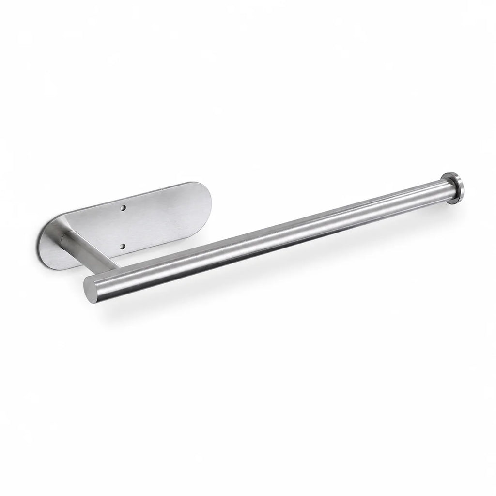 Homefish Sliver Stainless Steel Self Adhesive No Drilling Toilet Roll Holder Bathroom Kitchen Tissue Paper Holder