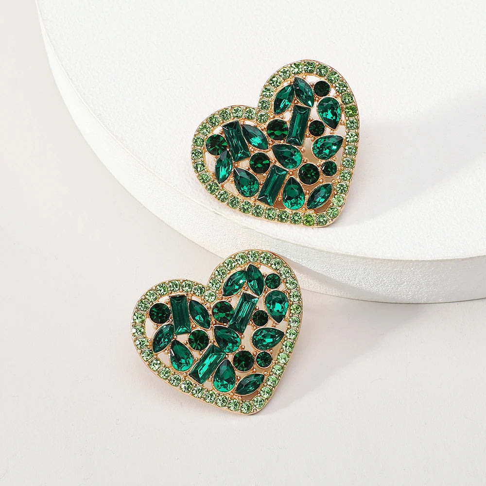 1 Pair Elegant Luxury Rhinestone Floral Earrings Women's Vintage Jewelry Party Prom Banquet Formal Accessories