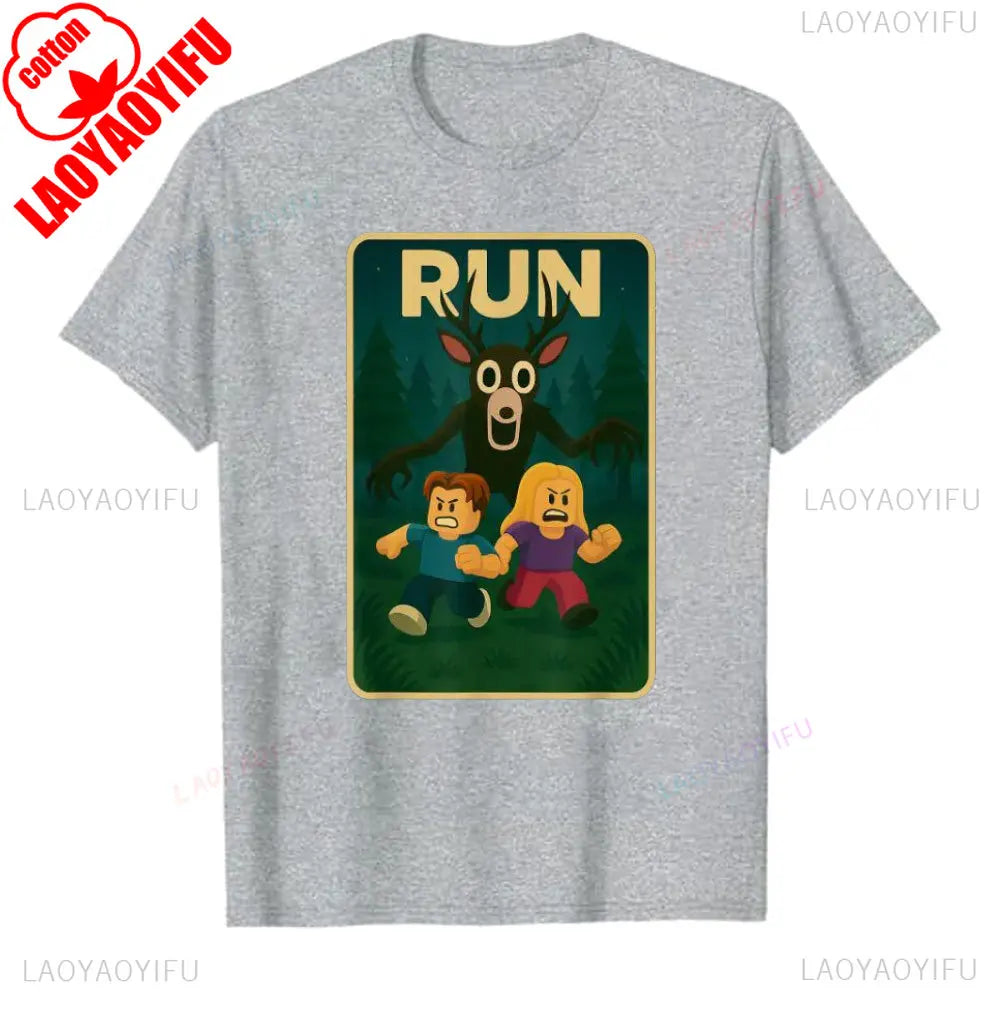 99 Nights Shirt in The Forest 8 Designs Bundle Inspired Gaming Aesthetic Run Halloween Owl in The Forest Kids Meme Men's T-Shirt