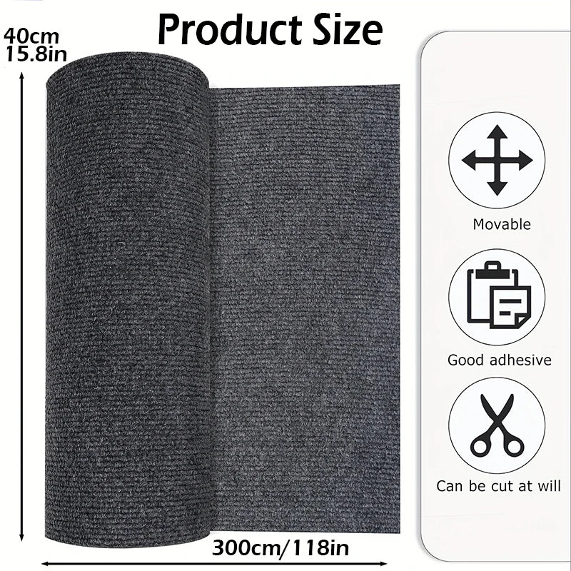 Large 40cm*3m Solid Color Protective Rug Suitable For Homes Bedrooms Living Rooms Offices Etc With A Thickened Design.