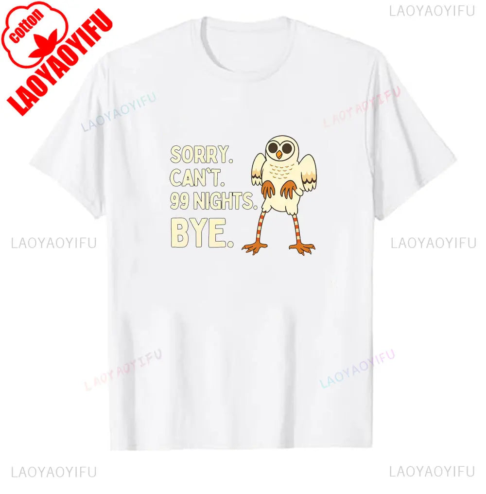 99 Nights Shirt in The Forest 8 Designs Bundle Inspired Gaming Aesthetic Run Halloween Owl in The Forest Kids Meme Men's T-Shirt
