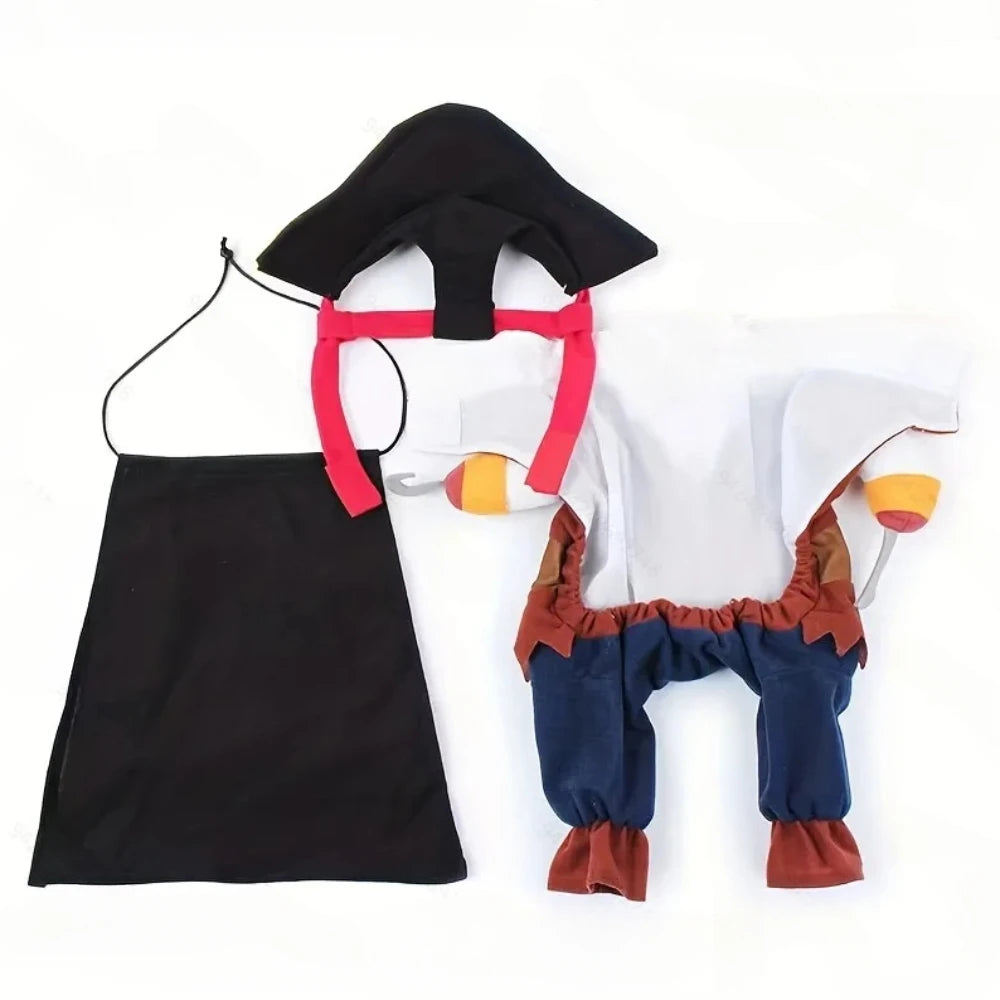 Pet Pirate Transformation Dog Clothes Set Pirate Transformation Teddy Dog Clothes Halloween Costumes