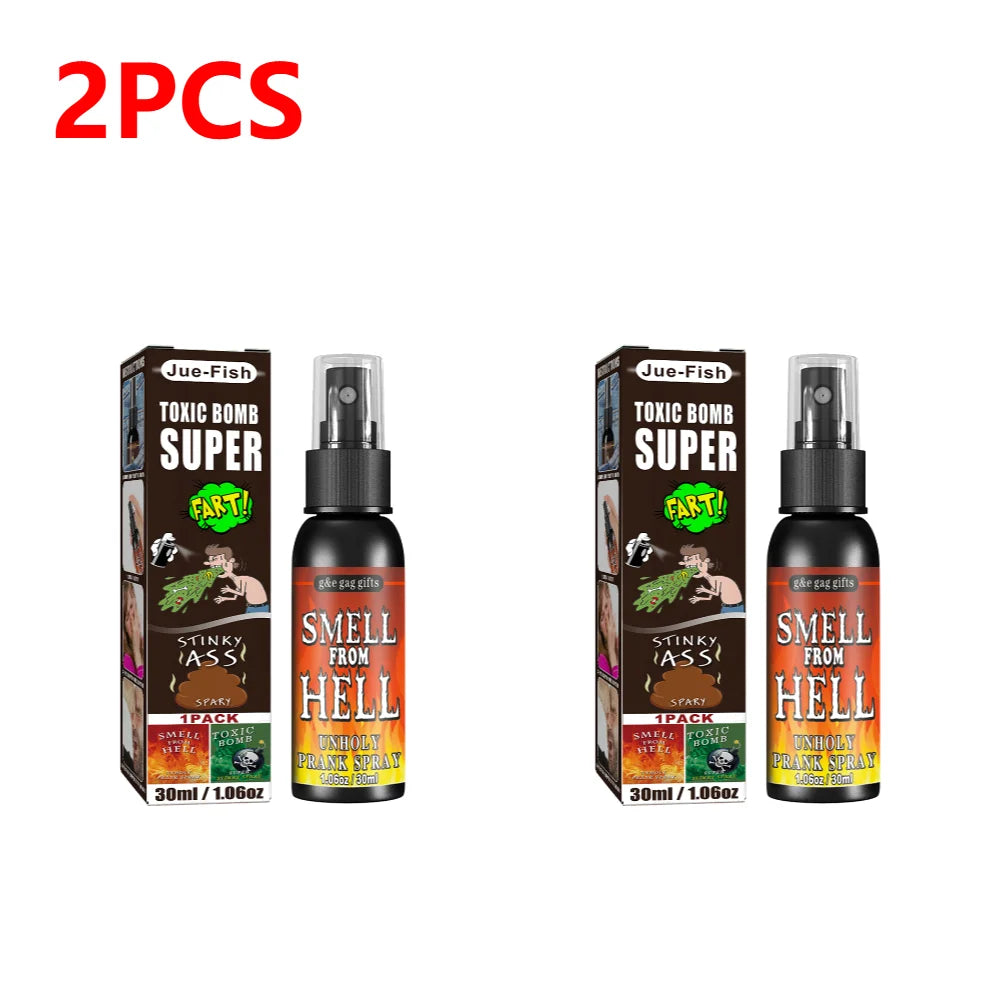 1-5pcs 30ml Fart Gag Spray Prank Joke Plastic Smelly Stinky Gags Party Supplies Spray Can Stink Non Toxic for Halloween