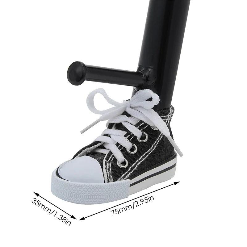 1pair Creative Tripod Cover Motor Bicycle Side Shoe Shape Foot Support Stands Electric Bike Tripod Decor Motorcycle Accessories