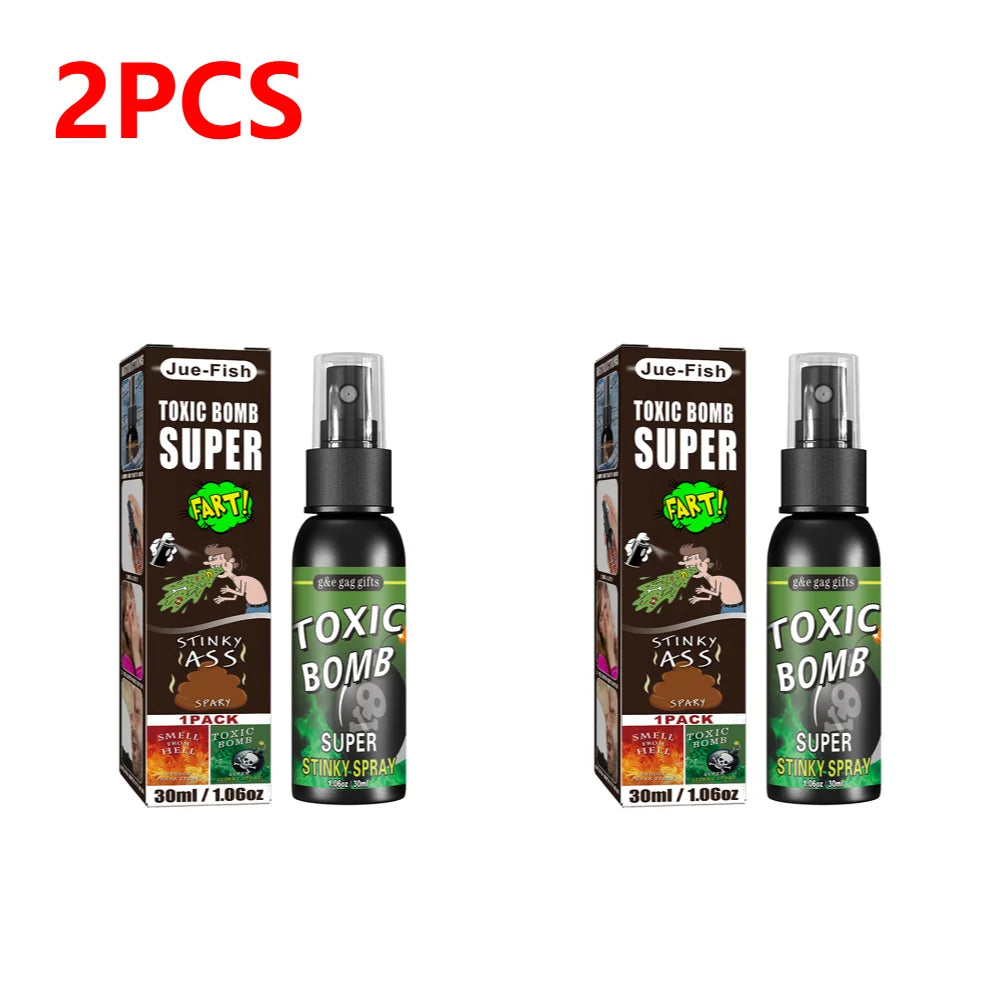1-5pcs 30ml Fart Gag Spray Prank Joke Plastic Smelly Stinky Gags Party Supplies Spray Can Stink Non Toxic for Halloween
