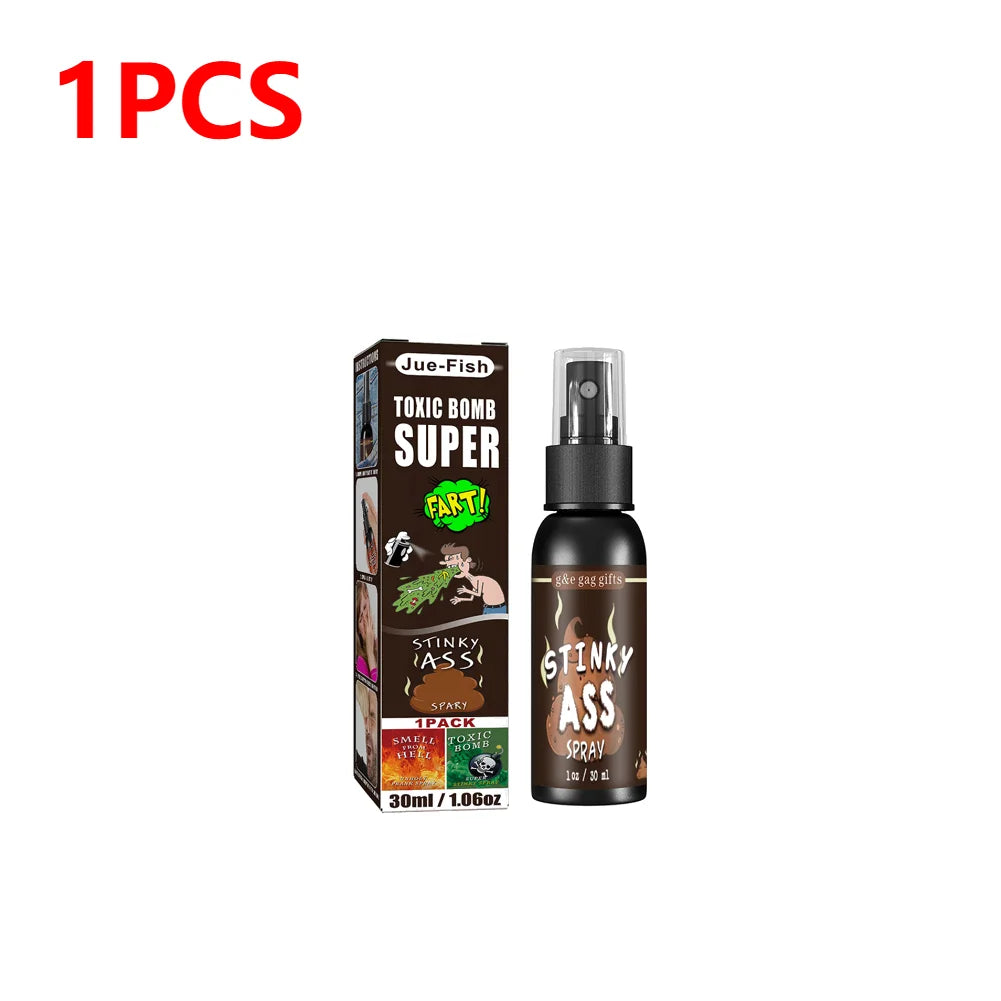 1-5pcs 30ml Fart Gag Spray Prank Joke Plastic Smelly Stinky Gags Party Supplies Spray Can Stink Non Toxic for Halloween